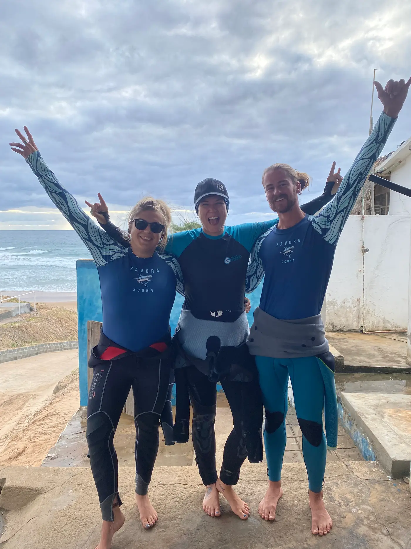 The marine research team