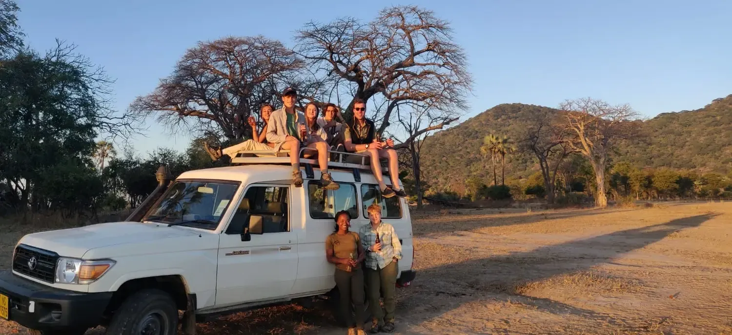 Volunteer group on the reserve